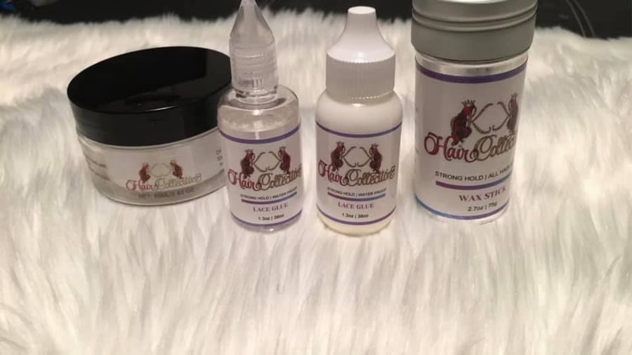 Image of Lace glue  glue remover wax sticks and edge control 