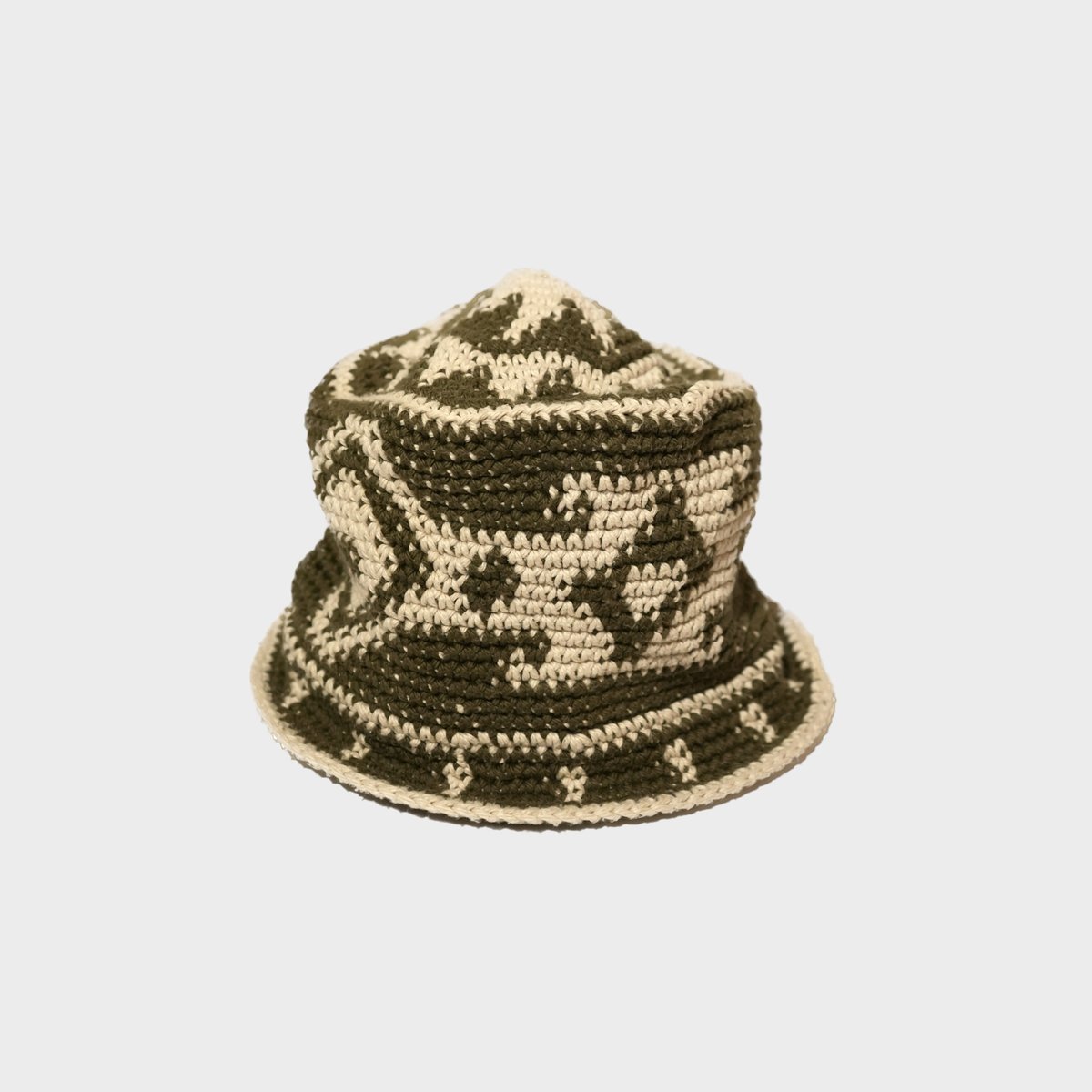 Image of Crochet Bucket Hat (Green) (S/M)