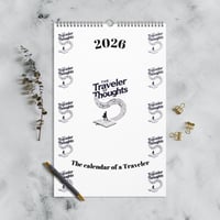 Image 1 of The Calendar of a Traveler 2026 - White Edition