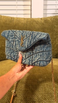 Image 4 of Denim quilted bag 
