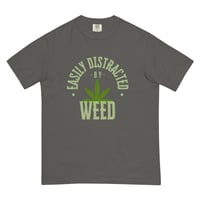 Image 7 of Easily distracted by weed Unisex heavyweight t-shirt