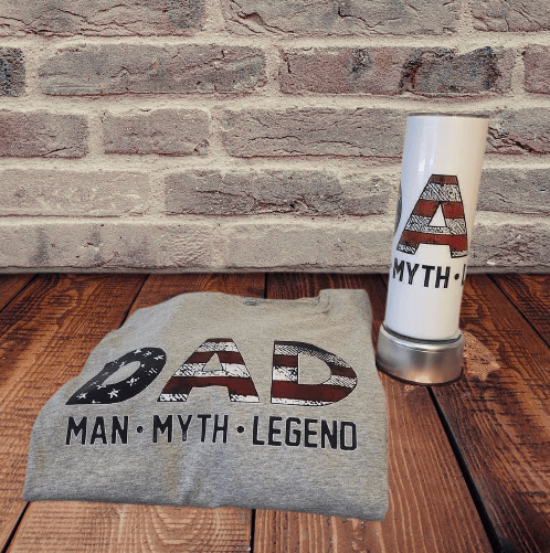 Image of Dad shirt & Matching Tumblers was $40 now $30.99 each set 2 different sets to choose 