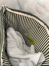 Image 3 of Cowhide Patchwork Tote Bag (Forest Green)