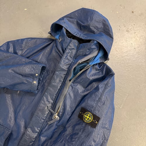 Image of AW 2000 Stone Island Nylon Spalmatura Dual layer jacket, size XXL