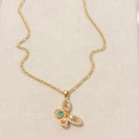 Image 2 of Multicolor Butterfly Necklace