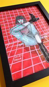 Image 2 of 'WAITING KILLS' original illustration (A4, frame incl.)