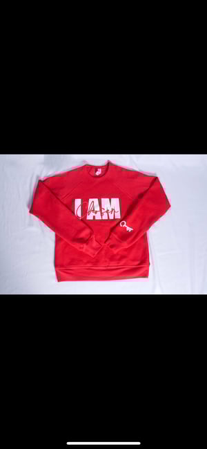 Youth Red “I Am Chosen” Crewneck