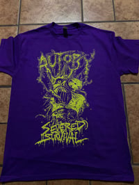 Image 1 of Autopsy “severed survival” purple T-shirt 