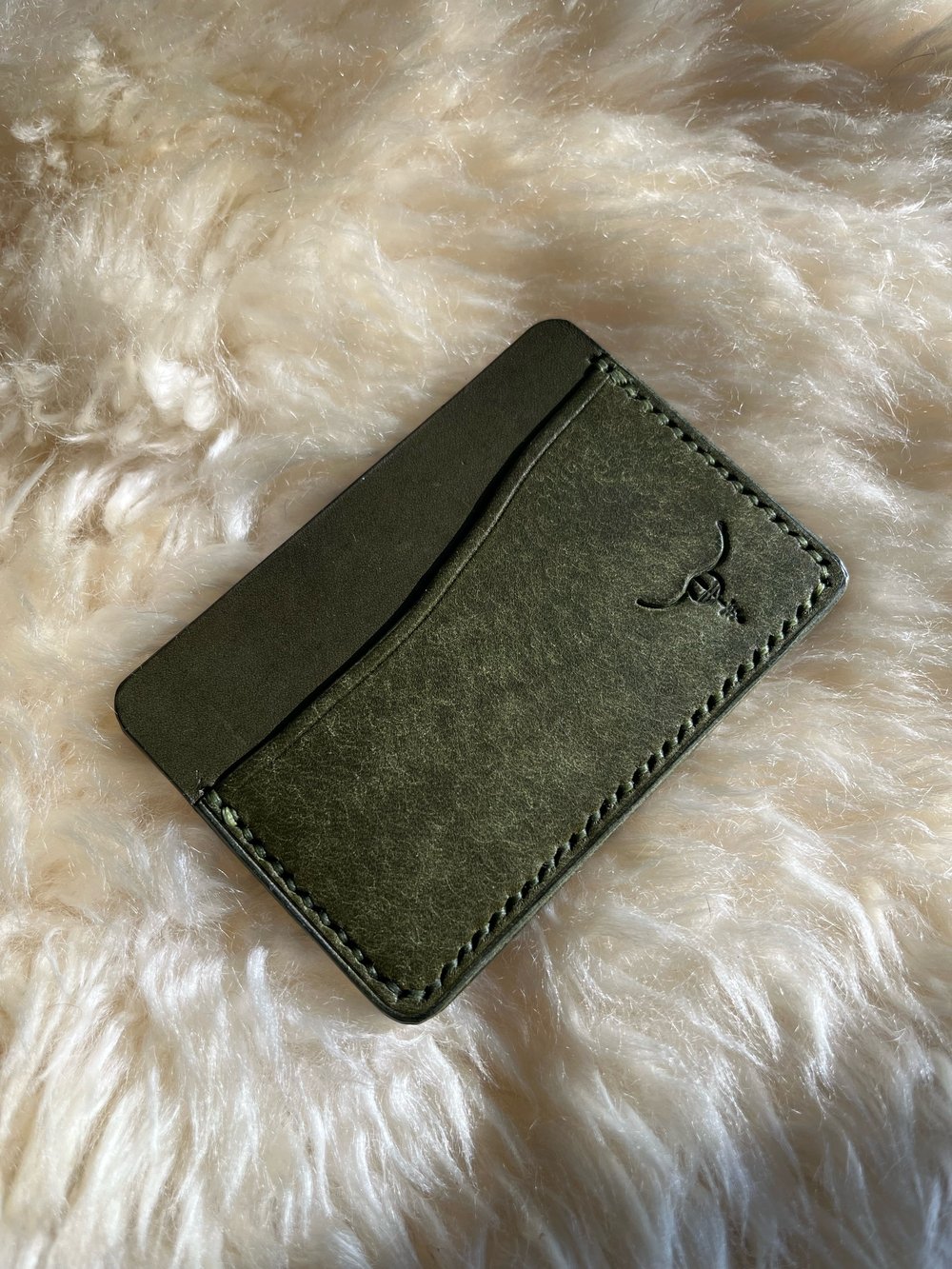 Image of Olive Pueblo Horizontal Cardholder 