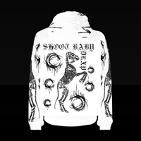 Image 2 of SKELETON HORSE PUFFER JACKET WHITE