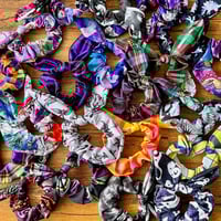 Image 1 of Handmade Bow Scrunchies - Mystery Print 