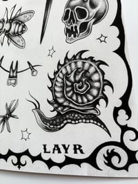 Image 3 of Spooky Flash Sheet (black and grey) 