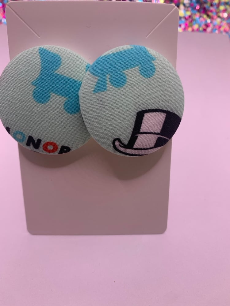 Image of Fun Button Earrings 