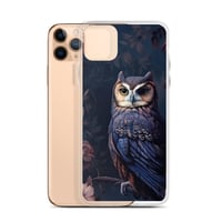 Image 3 of Gothic Rococo Dark Flowers and Owl Clear Case for iPhone®