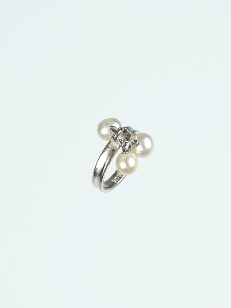 Image of LOWOOL - Tree Pearls Silver Ring