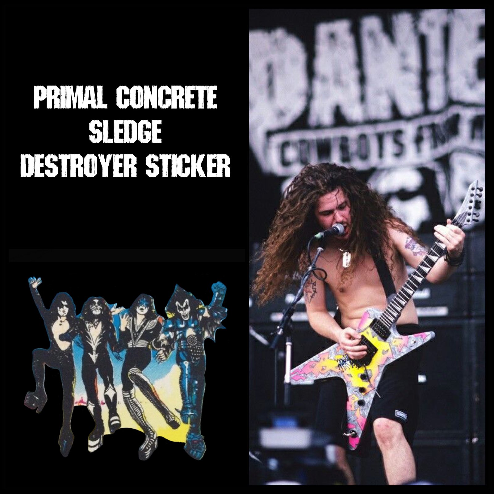 dimebag primal concrete sledge guitar