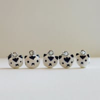 Image 1 of Blue China Cat Stitch Marker
