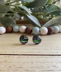 Image 1 of Thin Line Cabochon Studs