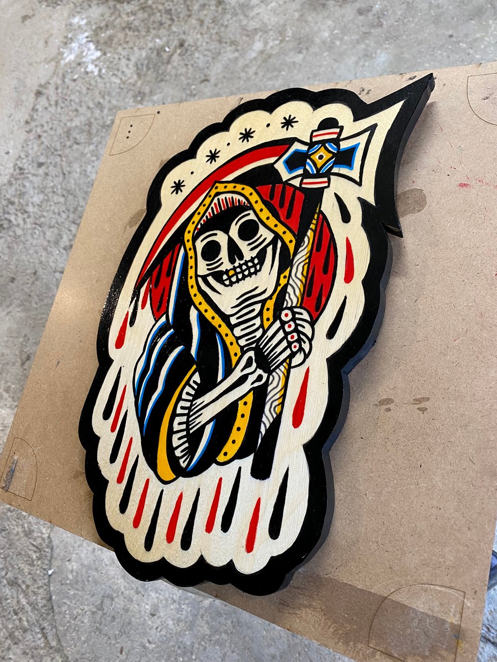 Reaper / Acrylic on Wood 