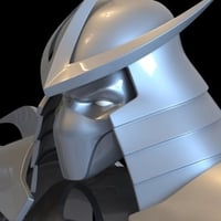 Image 1 of Ultrom shredder helmet and tengu sword from TMNT