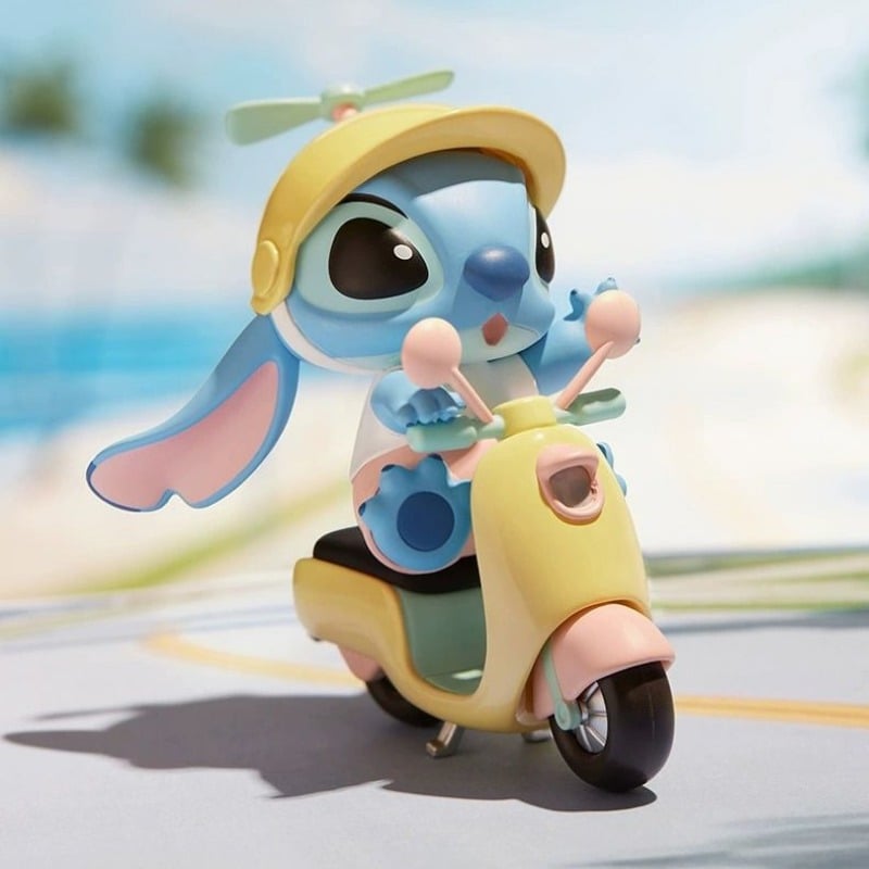 Image of Stitch Lilo and Stitch Cartoon Cute 3D Doll Summer Beach Series Desktop Ornaments Car  Decoration Bi
