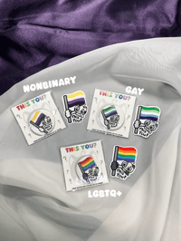 Image 4 of LGBTQ+ This You? Button and Sticker Set