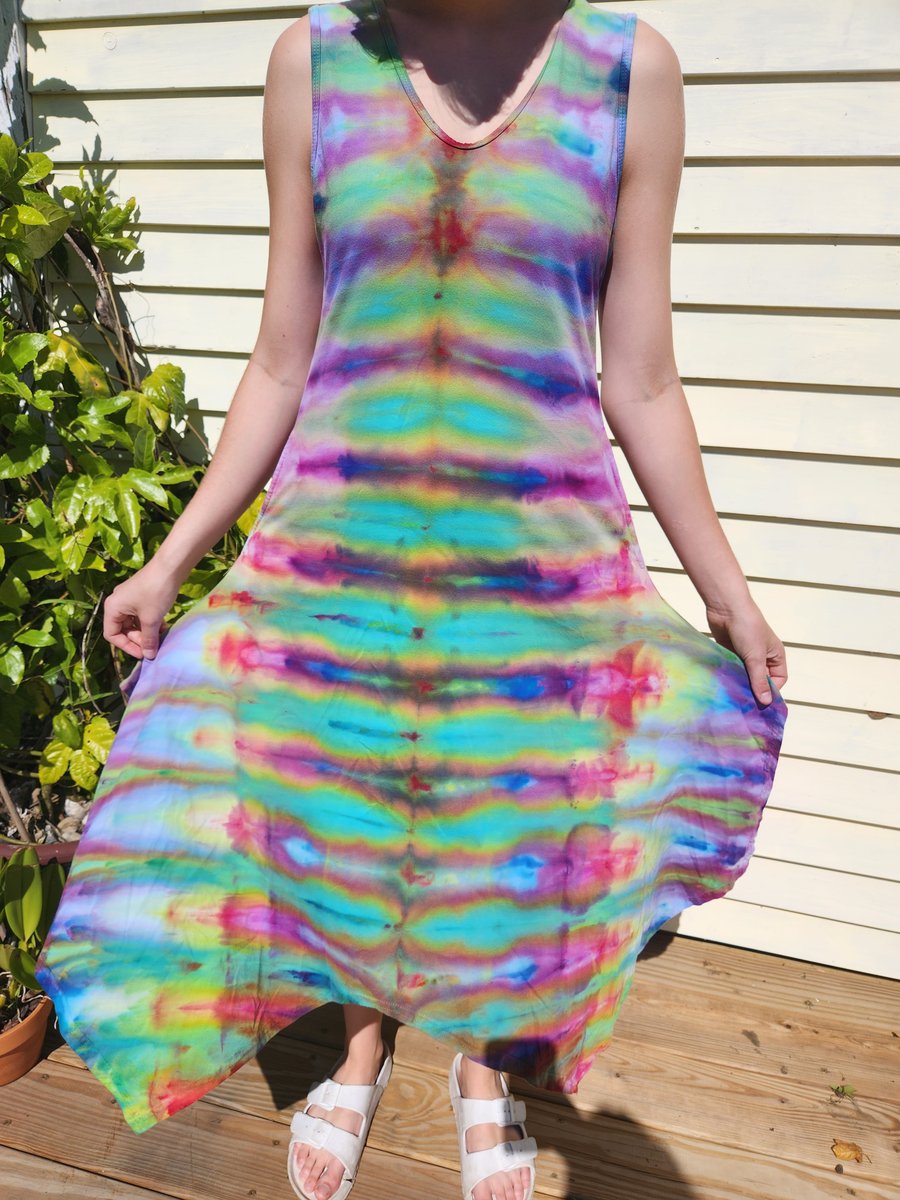 Image of Gravity dye pocket dress M