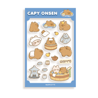 Image 1 of Capy Onsen | Transparent Sticker Sheet