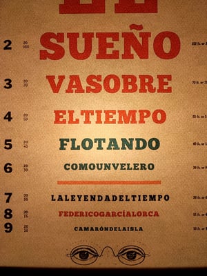 Image of Agudeza visual. Camarón de la isla.