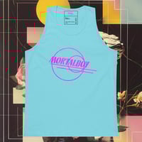 Image 1 of Men’s premium tank top Mortal Boy Official Logo (Front Only) Design
