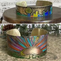 Image 1 of Brass Etched Cuff