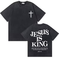 Image 1 of Vintage Christian Jesus Shirt (Jesus is King)