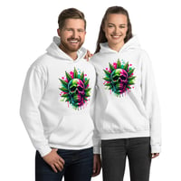 Image 2 of Weed Skull 2 Unisex Hoodie