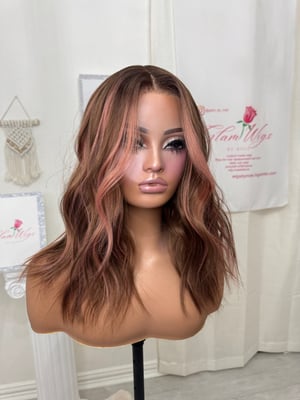 Image of Pink highlight brown free part (ready to ship)