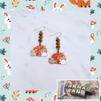 Image 1 of Floral Fox Earrings