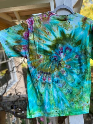 Image of MEDIUM Godzilla Be Gay Do Crime Tie Dye Shirt 3