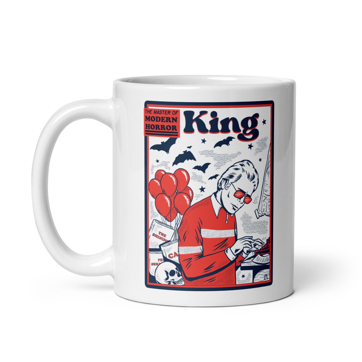 Image of King White glossy mug