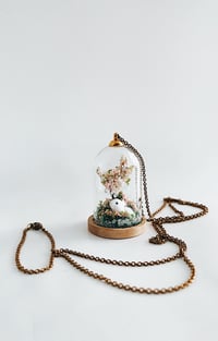 Image 2 of Bunny terrarium necklace 