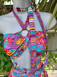 Image 5 of MYLA tassel top Reds Purples