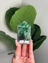 Image 1 of LIME GREEN RAINBOW FLUORITE TOWER -BRAZIL- C