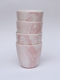 Image 2 of Pink marbled tumbler 