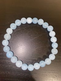 Aquamarine crystal bracelet