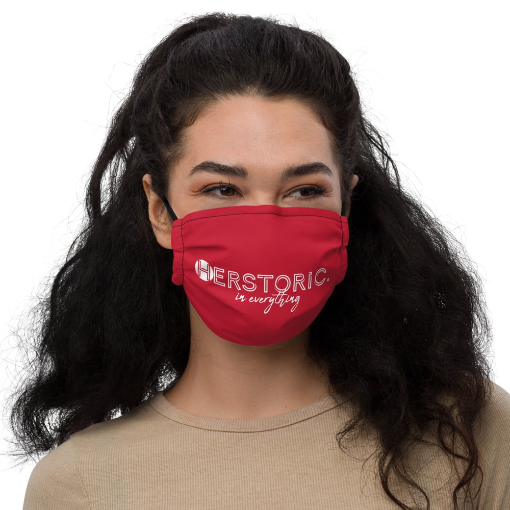 RED HERSTORIC face mask