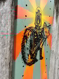 Image 2 of Light the Path on Salvaged Steel Shelf