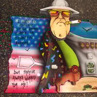 Image 2 of Hunter s thompson wood cutout 