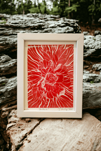 Image 1 of Gardenia, Lino Print
