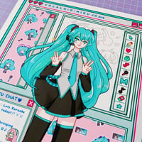 Image 2 of Hatsune Miku Vocaloid Art Print