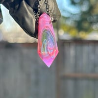 Image 7 of Crystal Pendant 3 - UV Psychedelic Pink