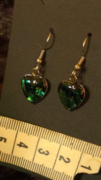 Image 5 of Dead Good Elytra Beetle wing earrings 