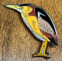 Image 2 of Least Bittern - No.101 - UK Birding Pins - Enamel Pin Badge